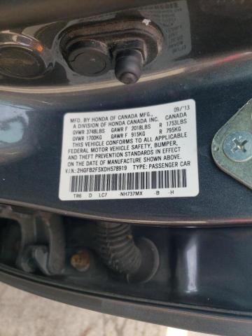 2HGFB2F5XDH578919 Honda Civic Lx 2013. Фото: 9