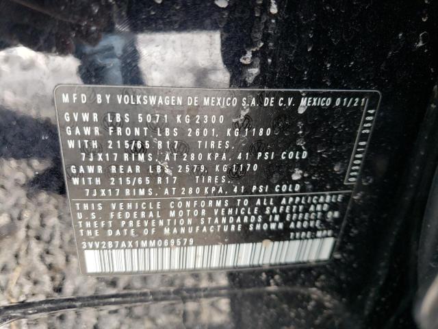 2021 VOLKSWAGEN TIGUAN SE 3VV2B7AX1MM069579