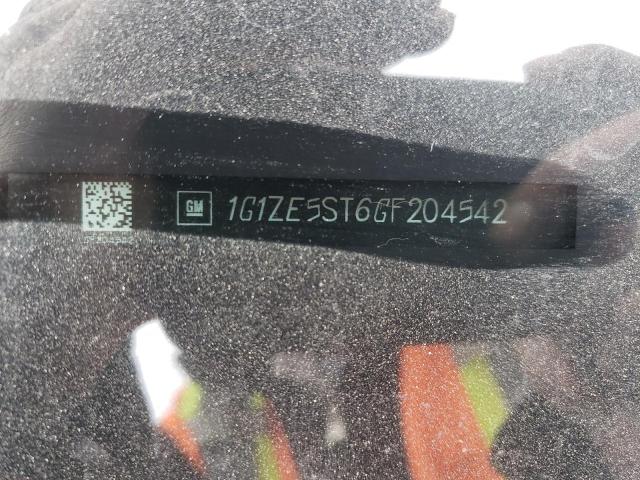1G1ZE5ST6GF204542 Chevrolet Malibu Lt 2016. Фото: 9