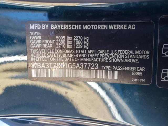 2016 BMW 435 XI WBA3T7C51G5A37723