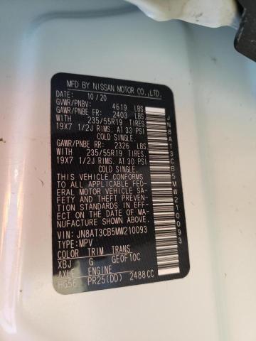 2021 NISSAN ROGUE SL JN8AT3CB5MW210093