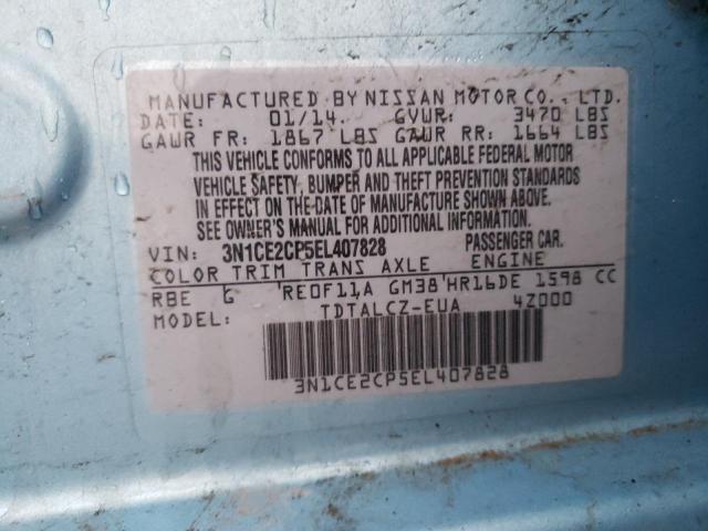 3N1CE2CP5EL407828 Nissan Versa Note 2019. Фото: 9