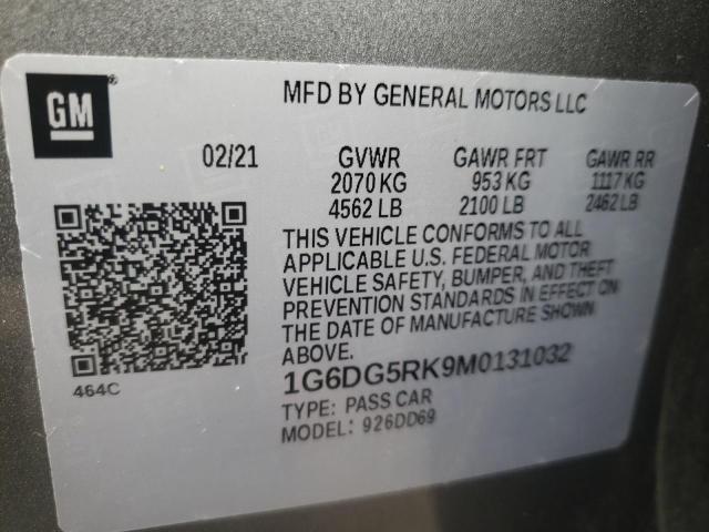 2021 CADILLAC CT4 SPORT 1G6DG5RK9M0131032