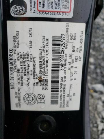 3FAHP081X8R257972 Ford Fusion Sel 2008. Фото: 9