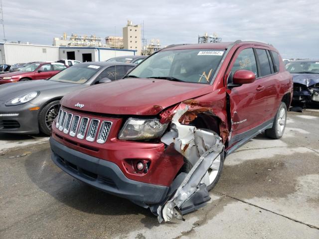 VIN: 1C4NJDEB4GD594230 Auction: COPART Lot: 38900362 Location: LA - NEW ORLEANS 1C4NJDEB4GD594230 JEEP COMPASS 2016 RED Photo 2