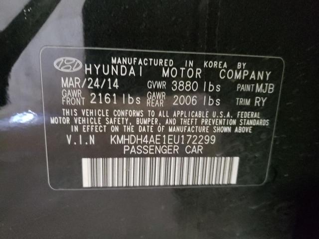 KMHDH4AE1EU172299 Hyundai Elantra Se 2014. Фото: 9
