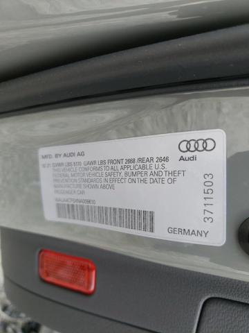 2022 AUDI S5 WAUA4CF5XNA009610
