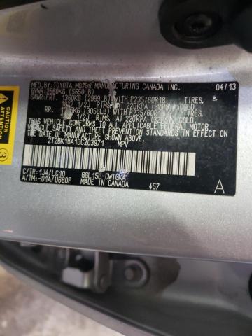 2T2BK1BA1DC203971 Lexus Rx 350 Bas 2013. Фото: 9