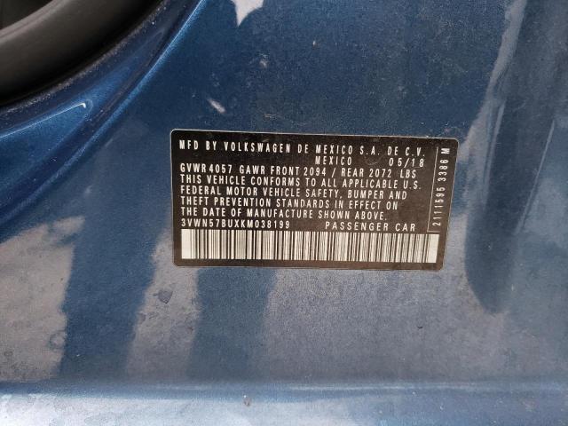 2019 VOLKSWAGEN JETTA S 3VWN57BUXKM038199