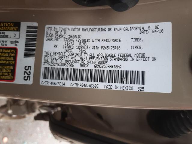 2018 TOYOTA TACOMA DOU 3TMAZ5CN8JM062906
