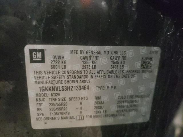 2017 GMC ACADIA ALL 1GKKNVLS3HZ133464