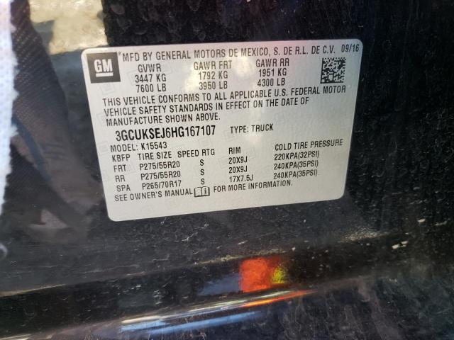 2017 CHEVROLET SILVRK1500 3GCUKSEJ6HG167107