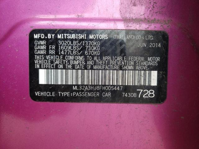2015 MITSUBISHI MIRAGE DE ML32A3HJ8FH005447