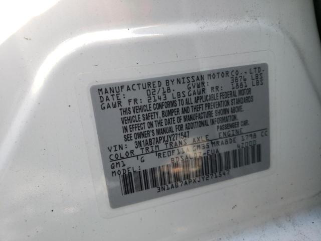2018 NISSAN SENTRA S 3N1AB7APXJY271547