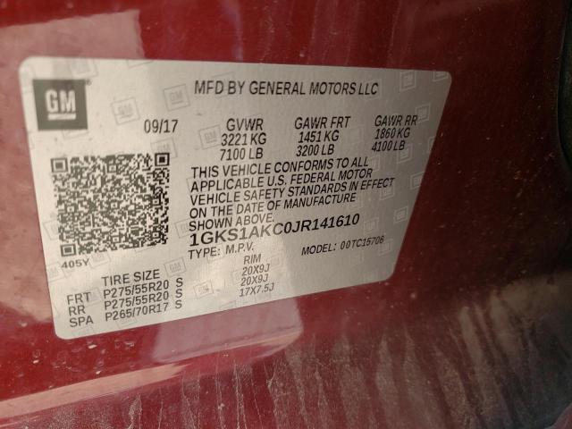 2018 GMC YUKON SLE 1GKS1AKC0JR141610