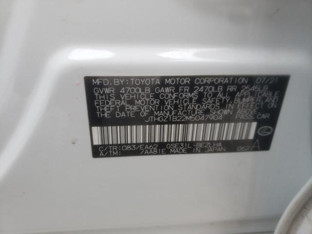 2021 LEXUS IS 350 F-S JTHGZ1B22M5047904