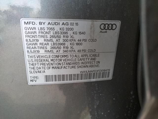 2015 AUDI Q7 TDI PRE WA1LMAFE3FD018479