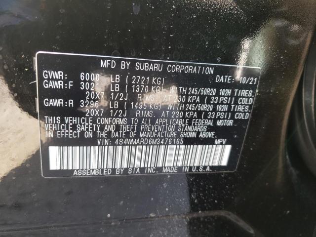 2021 SUBARU ASCENT TOU 4S4WMARD6M3476165