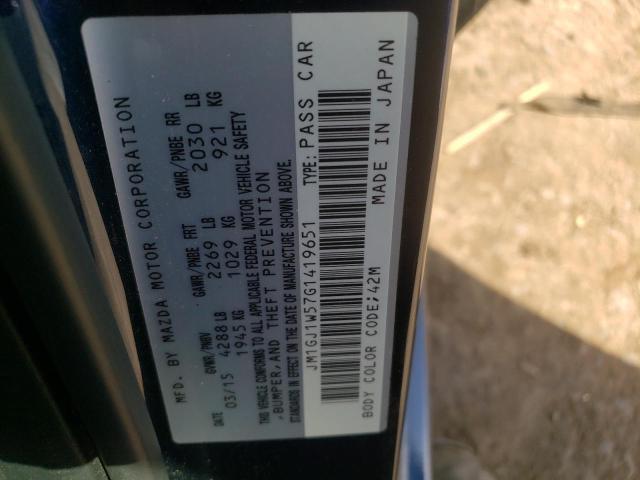 2016 MAZDA 6 GRAND TO JM1GJ1W57G1419651