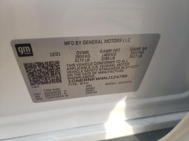 2022 CHEVROLET TRAVERSE H 1GNERNKW4NJ124789