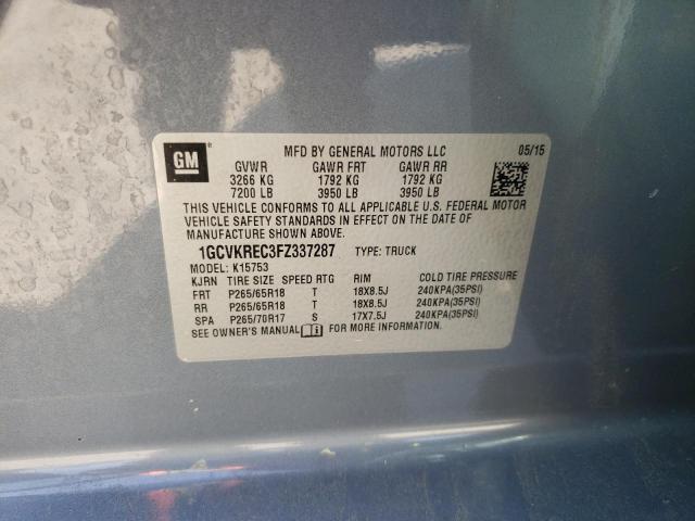2015 CHEVROLET SILVRDO LT 1GCVKREC3FZ337287