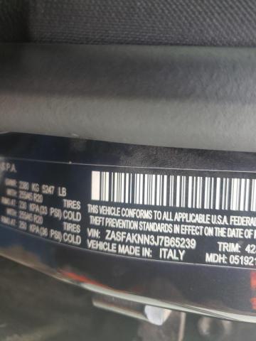 ZASFAKNN3J7B65239 Alfa Romeo Stelvio Ti 2018. Фото: 9