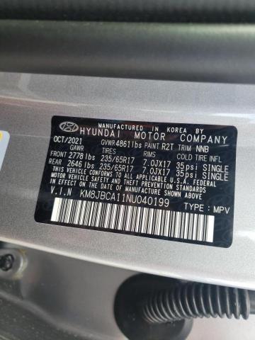 2022 HYUNDAI TUCSON BLU KM8JBCA11NU040199