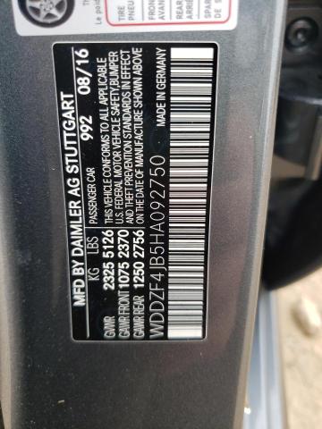 2017 MERCEDES-BENZ E 300 WDDZF4JB5HA092750