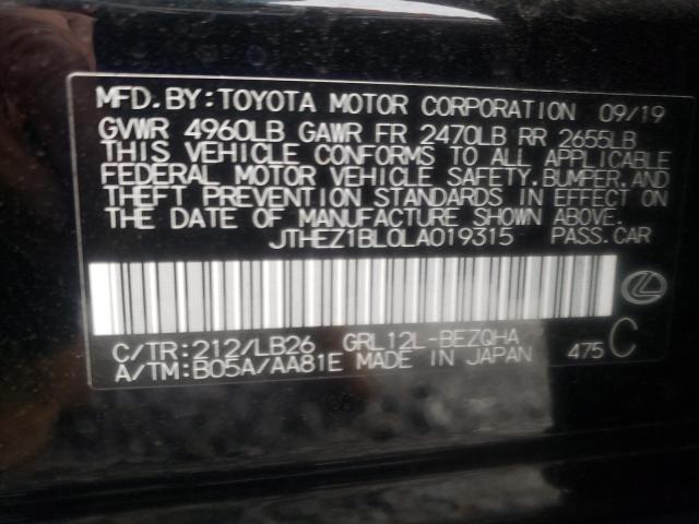 2020 LEXUS GS 350 F-S JTHEZ1BL0LA019315