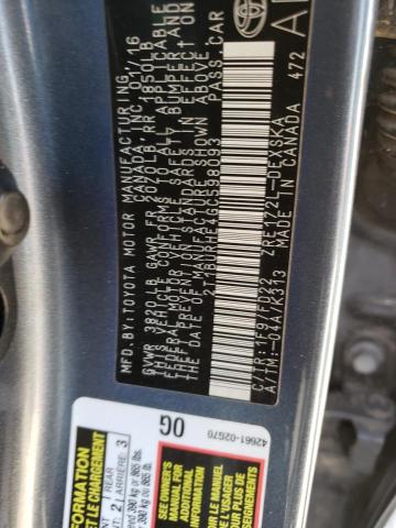 2T1BURHE4GC598093 Toyota Corolla L 2016. Фото: 9