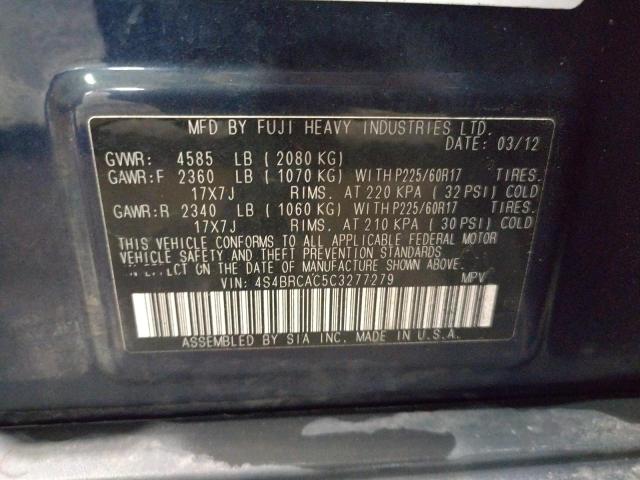 4S4BRCAC5C3277279 Subaru Outback 2. 2012. Фото: 9