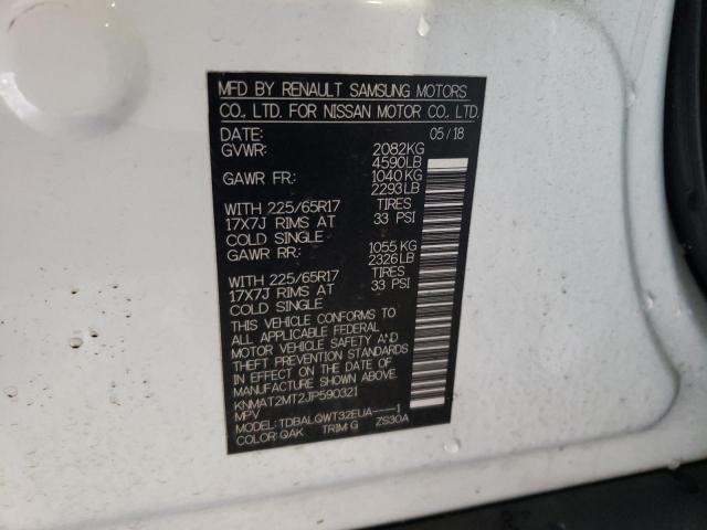 KNMAT2MT2JP590321 Nissan Rogue S 2018. Фото: 9