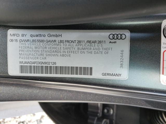 2016 AUDI RS7 WUAW2AFC0GN902126