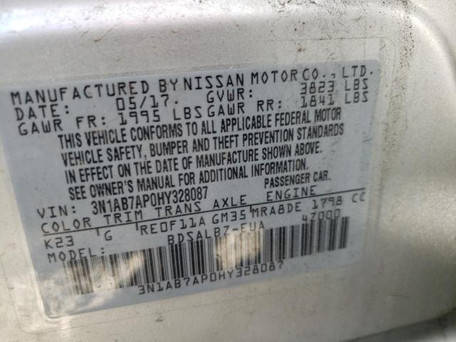 2017 NISSAN 180SX 3N1AB7AP0HY328087