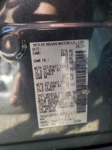 5N1AT2MT8EC818265 Nissan Rogue S 2014. Фото: 9