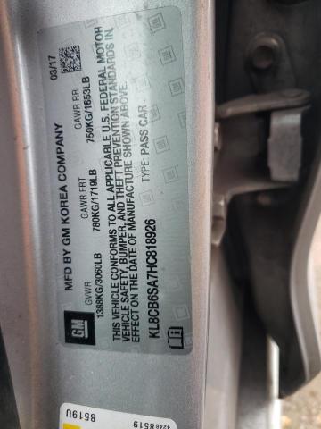 2017 CHEVROLET SPARK LS KL8CB6SA7HC818926