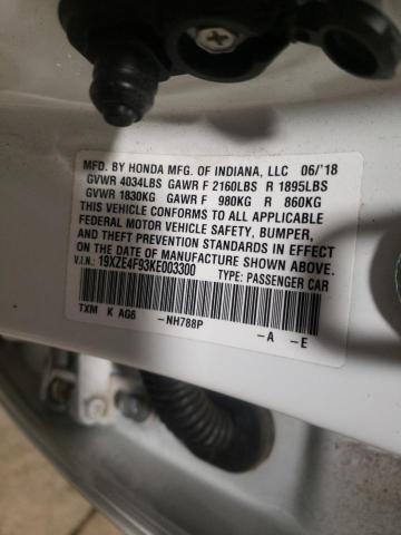 2019 HONDA INSIGHT TO 19XZE4F93KE003300