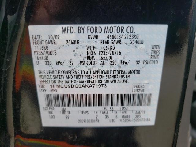 1FMCU9DG0AKA71973 Ford Escape Xlt 2010. Фото: 9