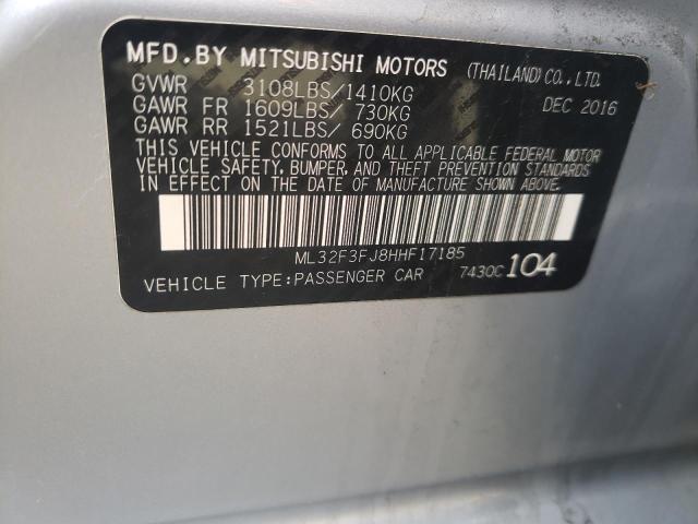 2017 MITSUBISHI MIRAGE ML32F3FJ8HHF17185