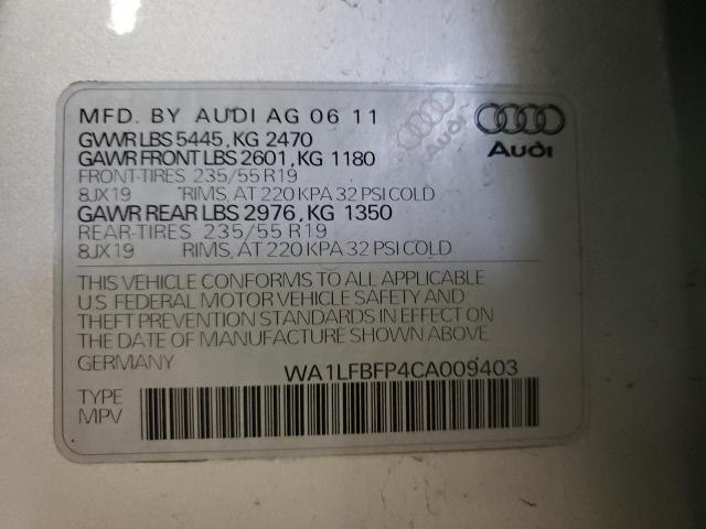 WA1LFBFP4CA009403 Audi Q5 Premium 2012. Фото: 9