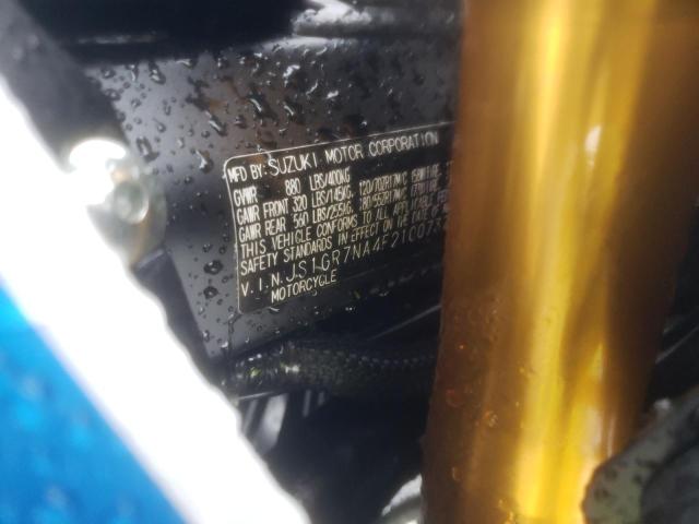 2015 SUZUKI GSX-S750 JS1GR7NA4F2100737