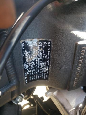 2019 KAWASAKI ZX636 K - JKBZXJH11KA001389