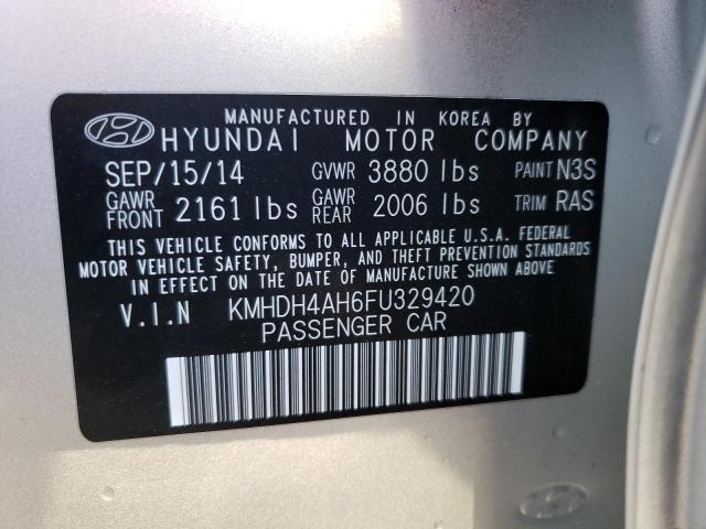 2015 HYUNDAI ELANTRA SE KMHDH4AH6FU329420