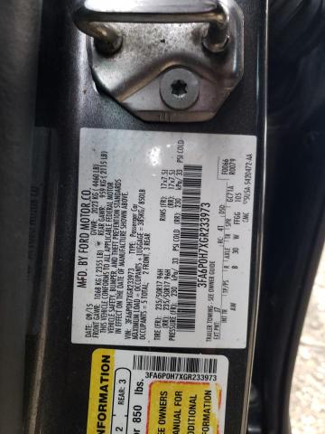 2016 FORD FUSION SE 3FA6P0H7XGR233973