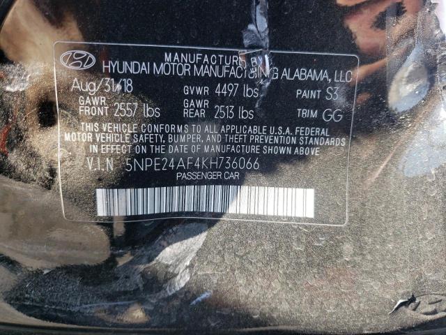 2019 HYUNDAI SONATA SE 5NPE24AF4KH736066