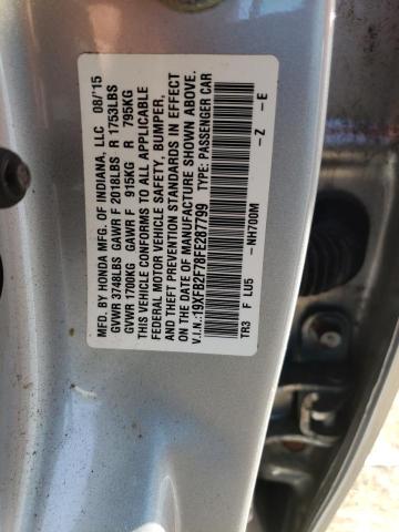 2015 HONDA CIVIC SE 19XFB2F78FE287799