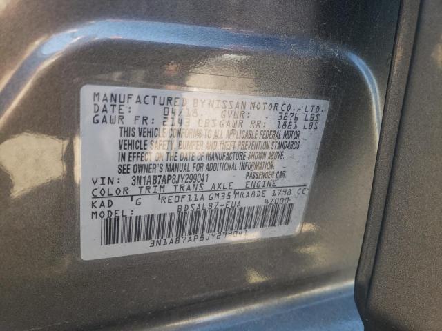 2018 NISSAN SENTRA S 3N1AB7AP8JY299041