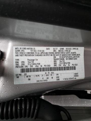 1FADP3F20HL287038 Ford Focus Se 2017. Фото: 9
