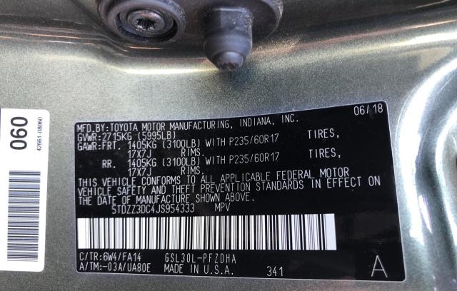 2018 TOYOTA SIENNA L 5TDZZ3DC4JS954333