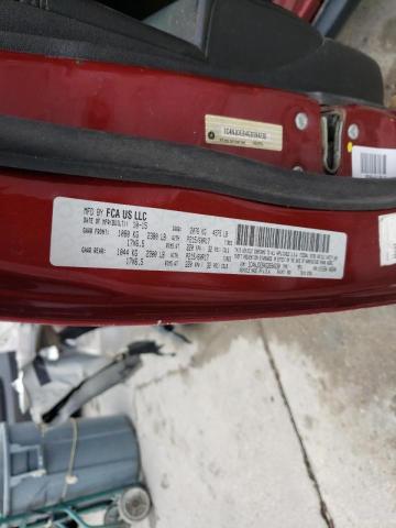 VIN: 1C4NJDEB4GD594230 Auction: COPART Lot: 38900362 Location: LA - NEW ORLEANS 1C4NJDEB4GD594230 JEEP COMPASS 2016 RED Photo 10